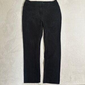 Chico's Polka Dot Brigitte Pants Size 0 (4/S) So Slimming Ankle Trousers Career